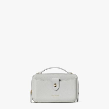 Women's Kate Spade Essential Double-Zip Crossbody Bags Grey | EI8264915