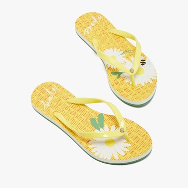 Women's Kate Spade Fiji Flip Flops Yellow | FP5931702