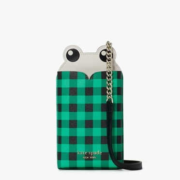 Women's Kate Spade Hoppkins Frog Crossbody Bags Green Multicolor | PW4360751