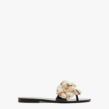 Women's Kate Spade Jaylee Slides Black / Cream | UB2965148