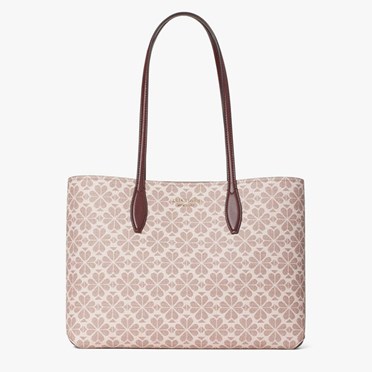 Women's Kate Spade Spade Flower Coated Canvas All Day Large Tote Bags Pink Multicolor | DM9843610