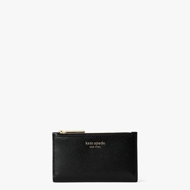 Women's Kate Spade Spencer Small Bifold Wallets Black | XF1367245