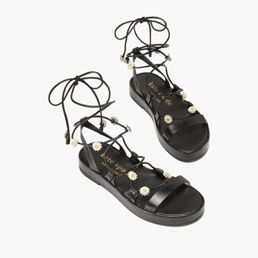 Women's Kate Spade Sprinkles Strappy Sandals Black | RV3178260