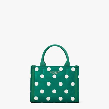 Women's Kate Spade The Little Better Sam Sunshine Dot Mini Tote Bags Green | EC6243981