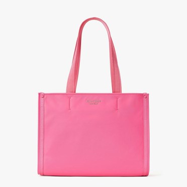 Women's Kate Spade The Little Better Sam Nylon Medium Tote Bags Pink | YA1327809