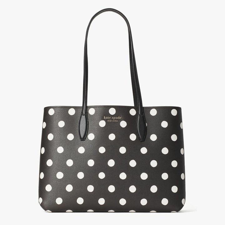 Women\'s Kate Spade All Day Sunshine Dot Large Tote Bags Black Multicolor | QC7869430