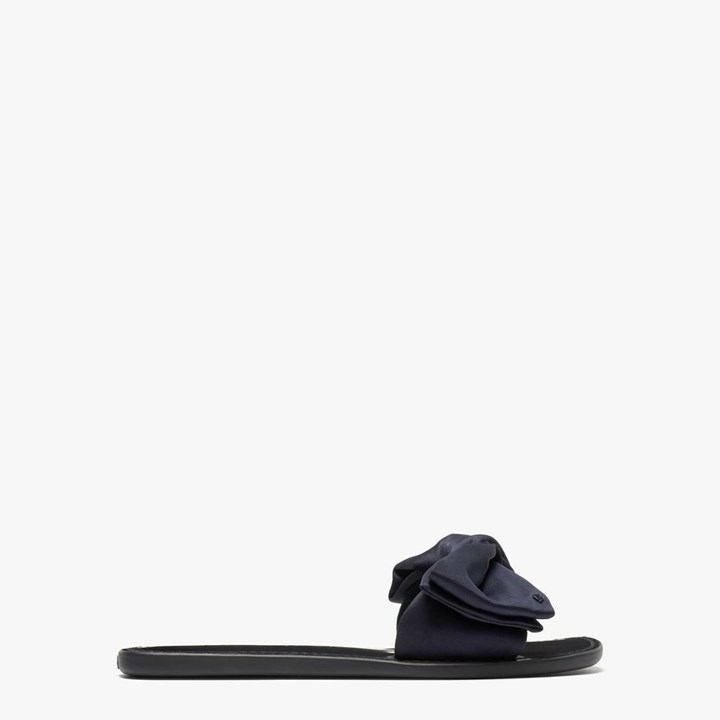 Women\'s Kate Spade Bikini Bow Slides Blue | AK9405123