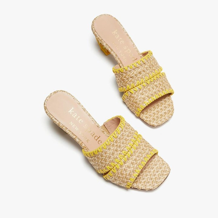 Women's Kate Spade Citrus Slides Beige / Light | TX1950238