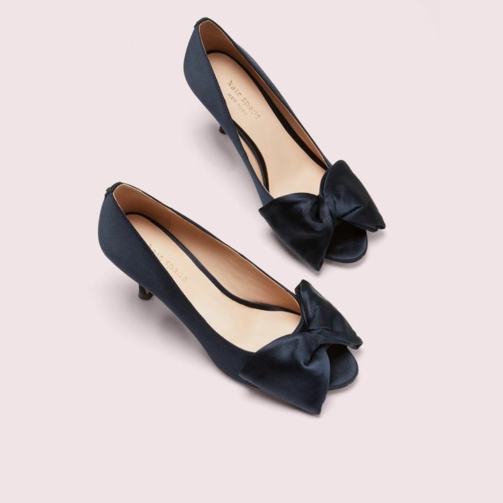 Women's Kate Spade Crawford Peep-Toe Pumps Blue | CH9083156