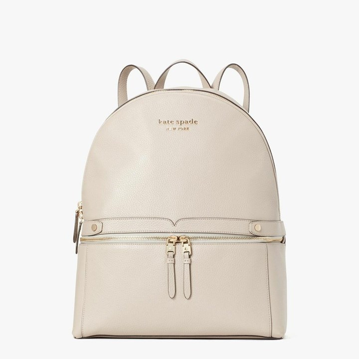 Women\'s Kate Spade Day Pack Large Backpack Grey Brown | WH5302461