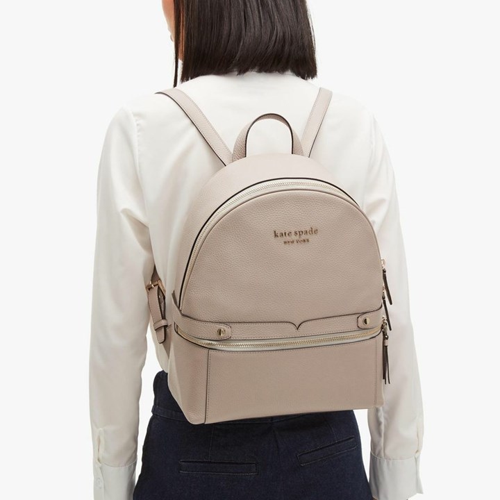 Women's Kate Spade Day Pack Medium Backpack Grey Brown | GI5469723