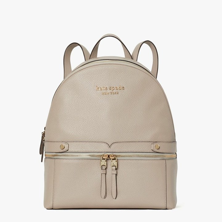 Women\'s Kate Spade Day Pack Medium Backpack Grey Brown | GI5469723