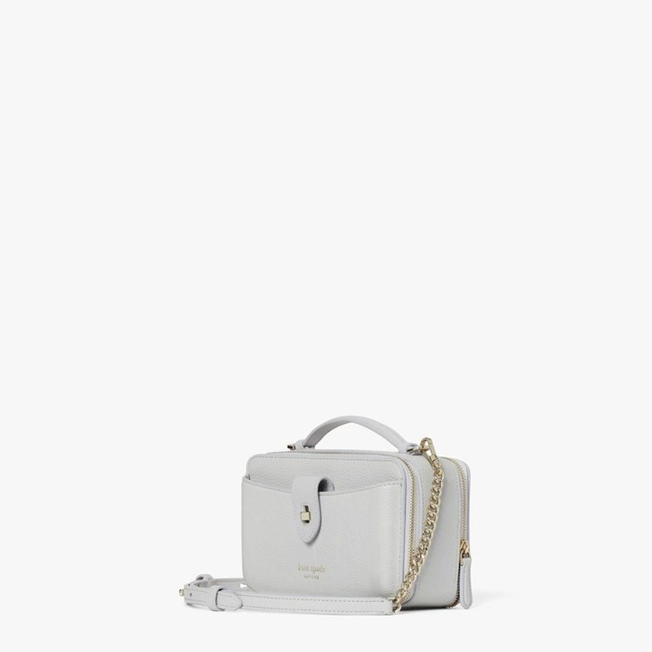 Women's Kate Spade Essential Double-Zip Crossbody Bags Grey | EI8264915