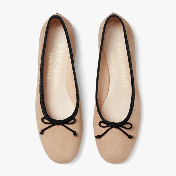 Women's Kate Spade Honey Ballerinas Beige | JS5683907