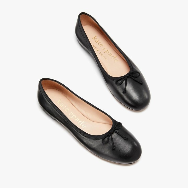 Women's Kate Spade Honey Ballerinas Black | GI9513684