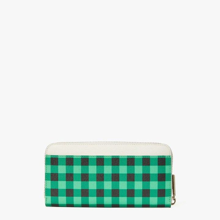 Women's Kate Spade Hoppkins Frog Zip-Around Continental Multicolor Wallets Green Multicolor | RI7152604