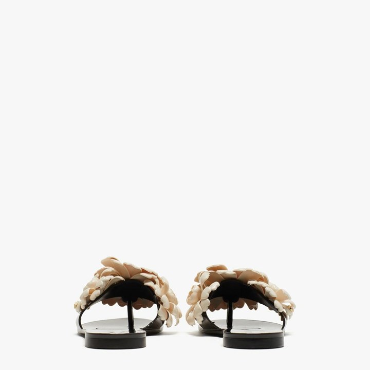 Women's Kate Spade Jaylee Slides Black / Cream | UB2965148