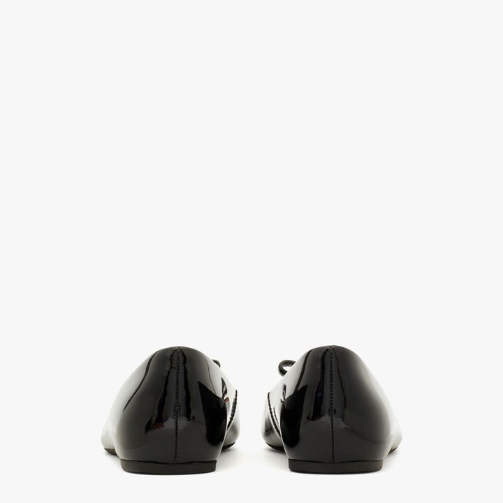 Women's Kate Spade Kiersten Bow Ballerinas Black | PK3897512