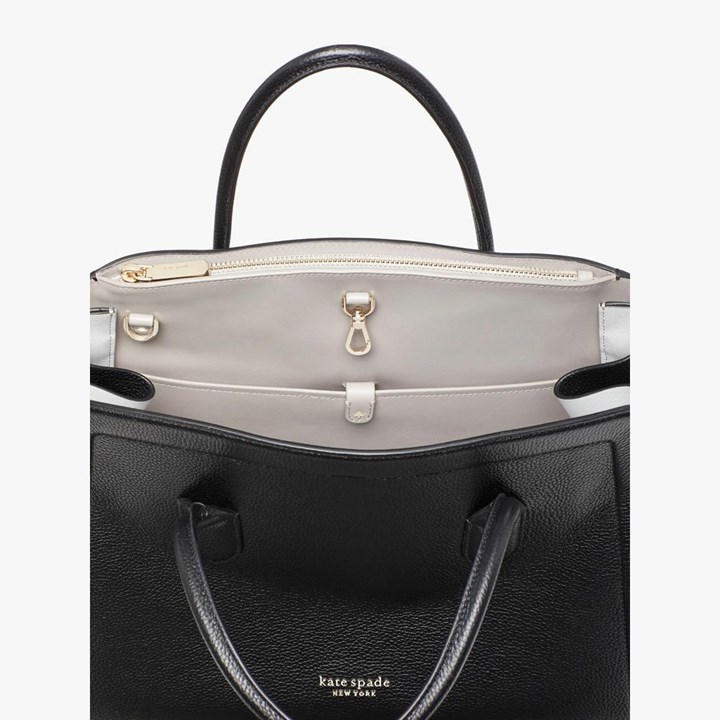 Women's Kate Spade Knott Extra-Large Satchels Black | MU9750142