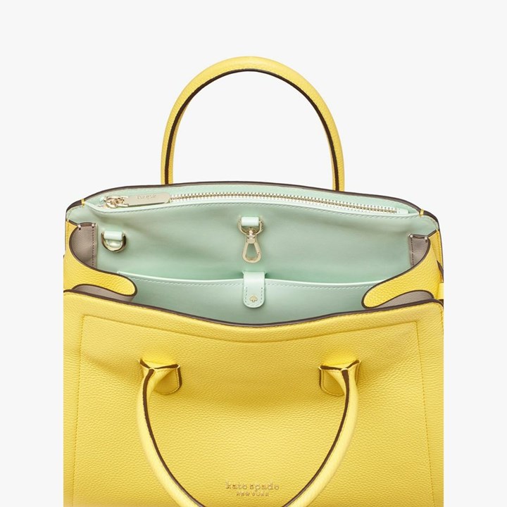 Women's Kate Spade Knott Large Satchels Yellow | TX2014683