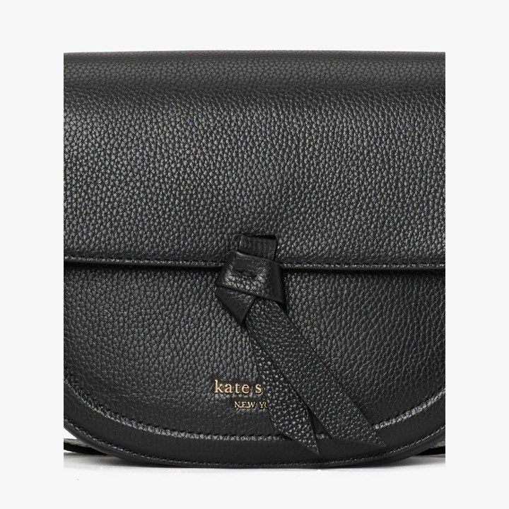 Women's Kate Spade Knott Medium Crossbody Bags Black | QU3140728