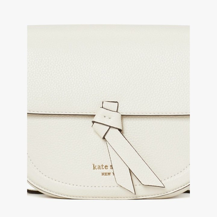 Women's Kate Spade Knott Medium Crossbody Bags White | ZW8072639