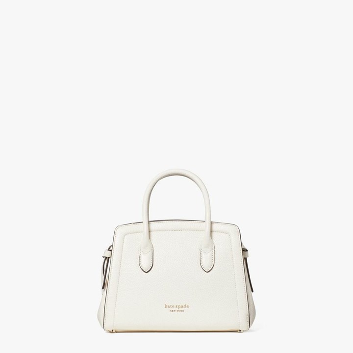 Women\'s Kate Spade Knott Mini Satchels White | IQ5630971