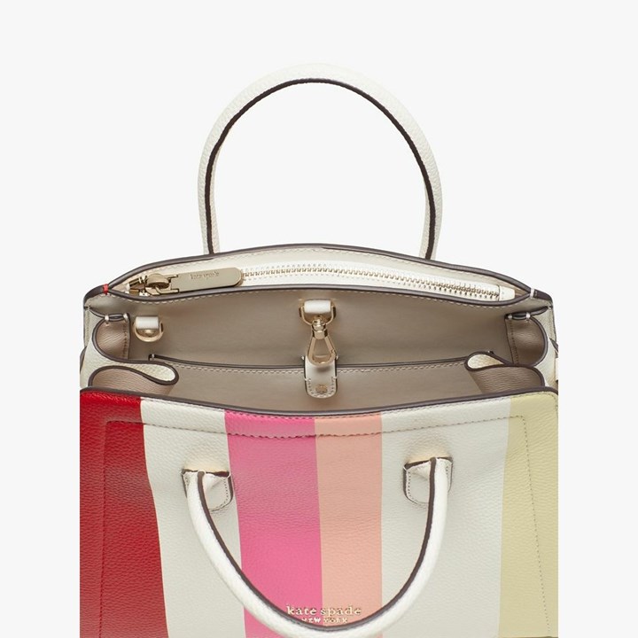 Women's Kate Spade Knott Stripe Medium Satchels Multicolor | RA4873169