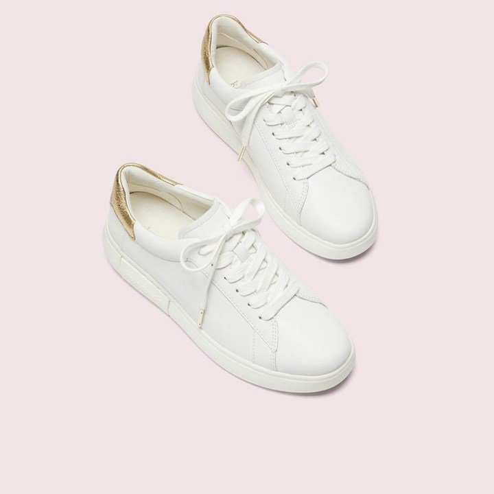 Women's Kate Spade Lift Sneakers White / Gold | BI8941725