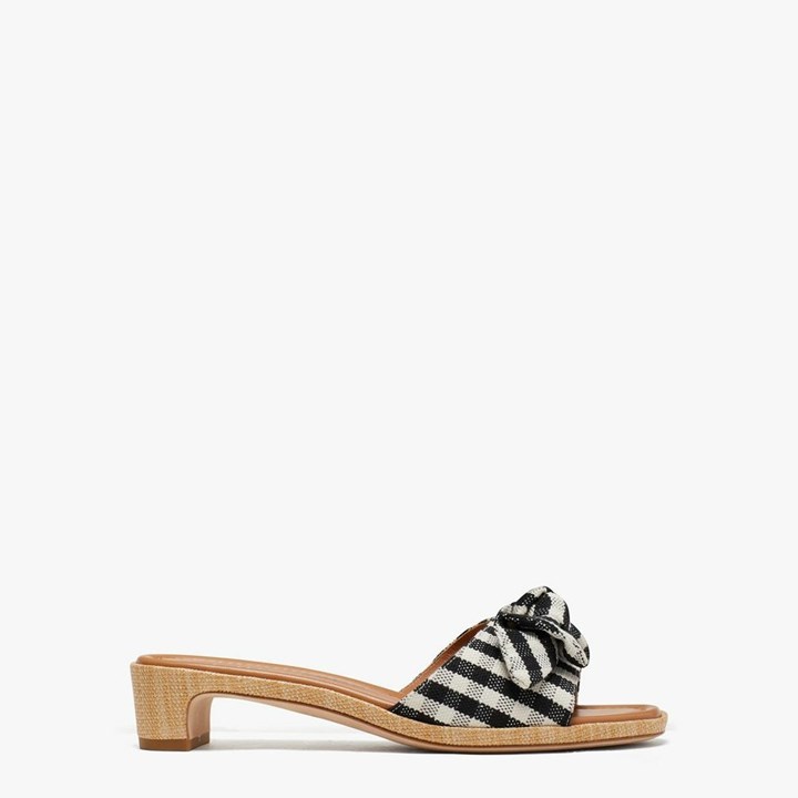 Women\'s Kate Spade Lilah Slides Black / Cream | FP5704382