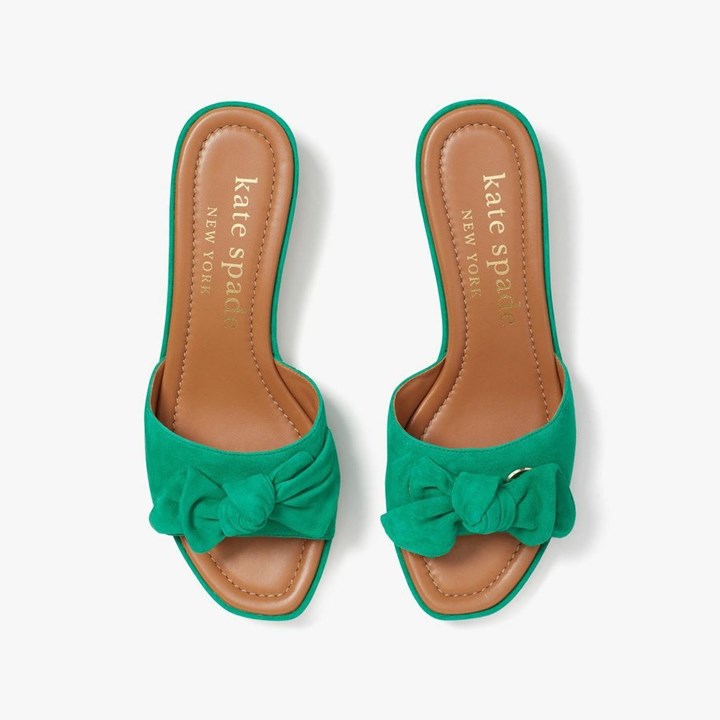 Women's Kate Spade Lilah Slides Green | QC2156839