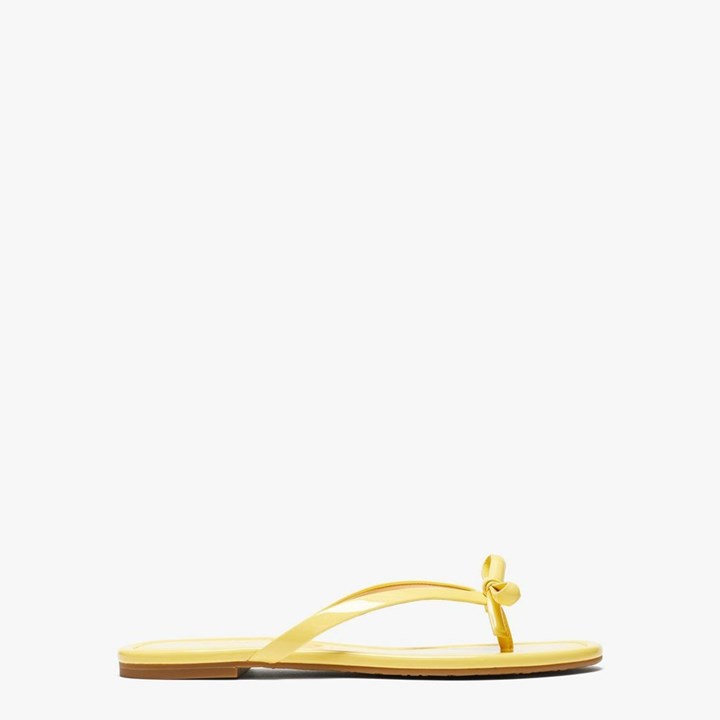 Women\'s Kate Spade Petit Flip Flops Yellow | BQ2967308