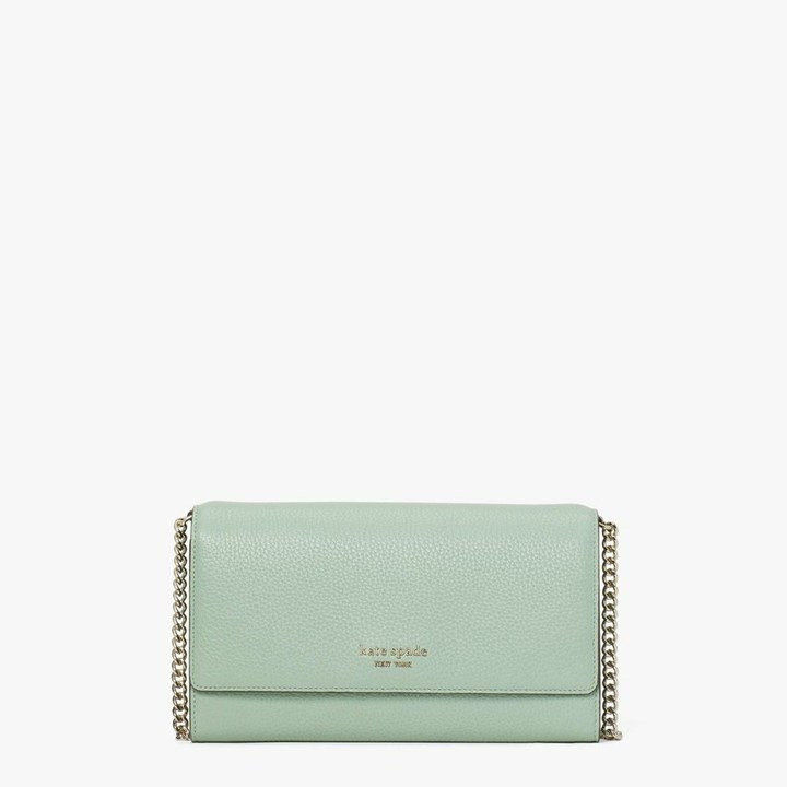 Women\'s Kate Spade Roulette Chain Clutch Bags Green | EQ4270983