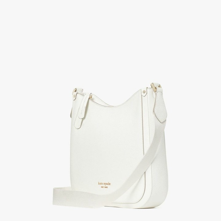 Women's Kate Spade Roulette Medium Messenger Bags White | GU7085692