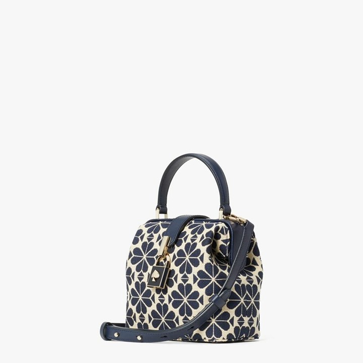 Women's Kate Spade Spade Flower Jacquard Remedy Small Crossbody Bags Blue Multicolor | OU5369210