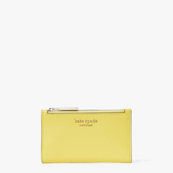 Women\'s Kate Spade Spencer Small Bifold Wallets Yellow | MW1976853