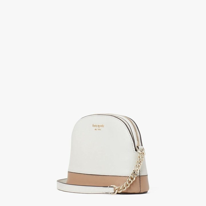 Women's Kate Spade Spencer Small Crossbody Bags White / Brown | OR9374081