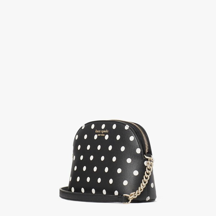 Women's Kate Spade Spencer Sunshine Dot Small Crossbody Bags Black Multicolor | MK8137290