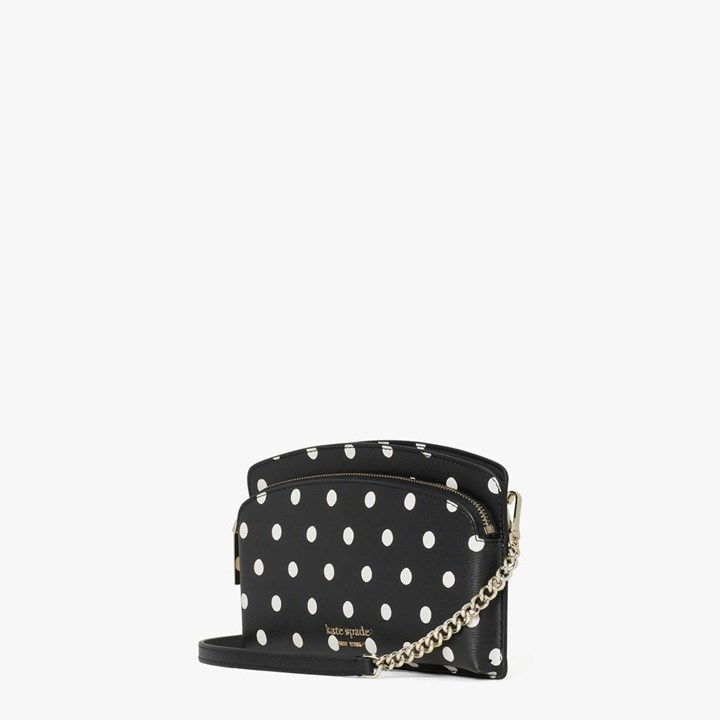 Women's Kate Spade Spencer Sunshine Dot East West Crossbody Bags Black Multicolor | XJ2401975