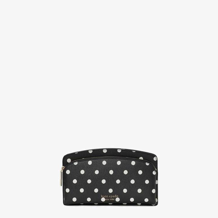 Women\'s Kate Spade Spencer Sunshine Dot East West Crossbody Bags Black Multicolor | XJ2401975