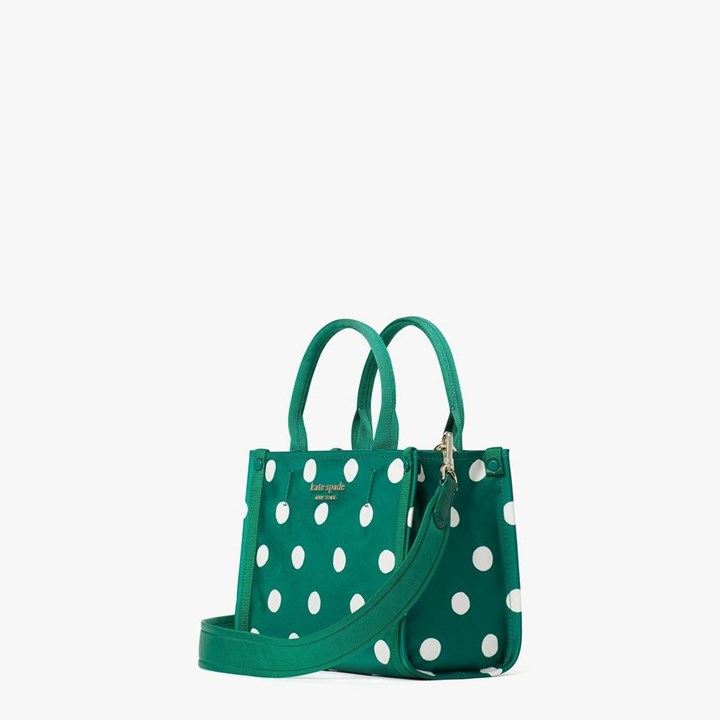 Women's Kate Spade The Little Better Sam Sunshine Dot Mini Tote Bags Green | EC6243981