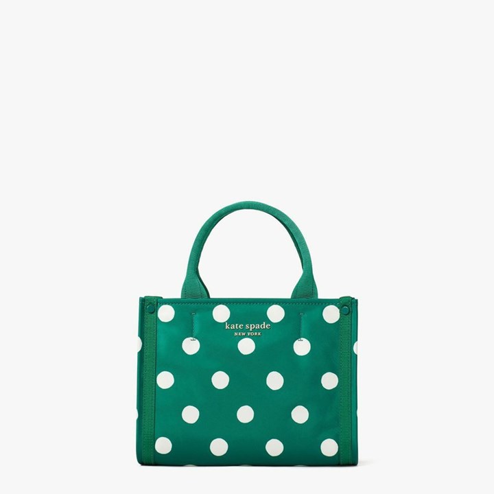 Women\'s Kate Spade The Little Better Sam Sunshine Dot Mini Tote Bags Green | EC6243981