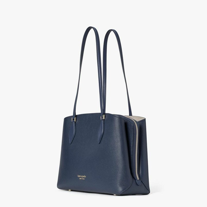 Women's Kate Spade Zeezee Large Tote Bags Blue | DJ7018439