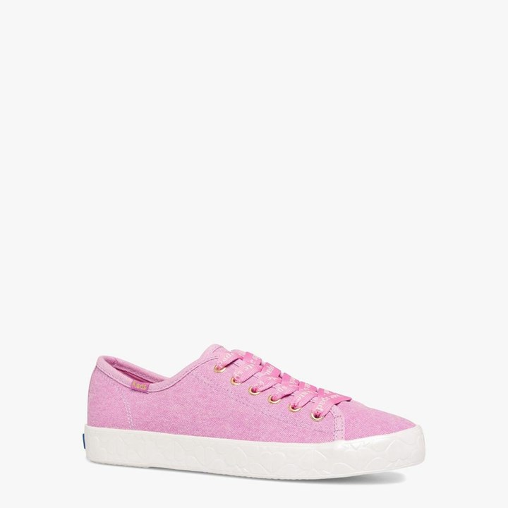 Women's Kate Spade x Keds Kickstart Logo Foxing Sneakers Pink | TF3756204