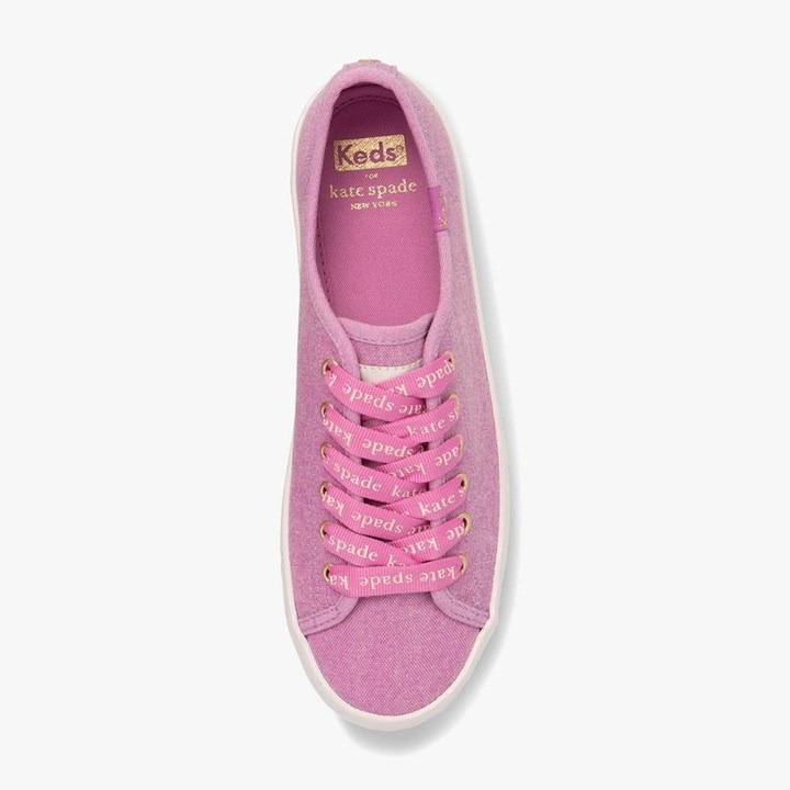 Women's Kate Spade x Keds Kickstart Logo Foxing Sneakers Pink | TF3756204